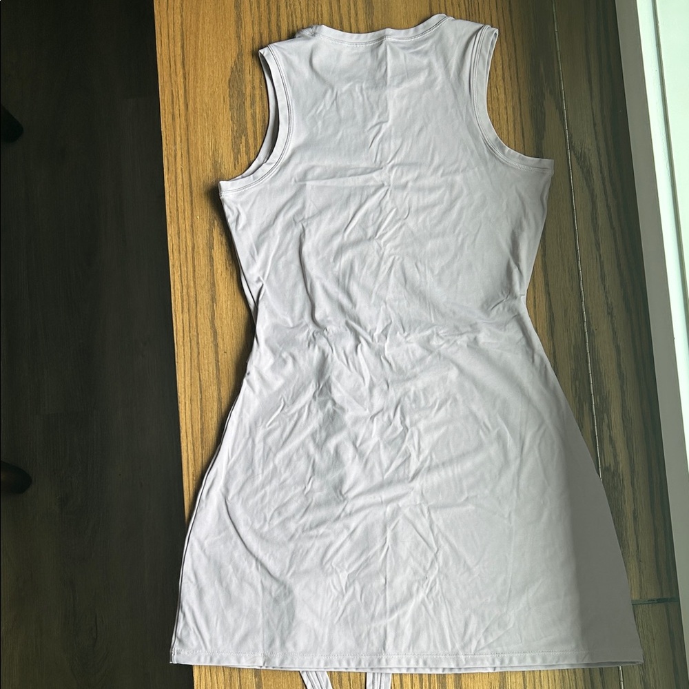 NWOT Halara Sleeveless Lilac Tie Front Dress with Shorts
